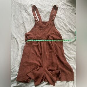 Amazon Brown Jumpsuit with Button Straps
